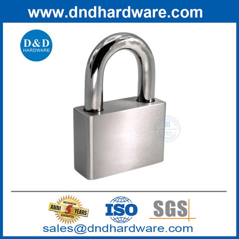 High Security Keyed Differ Stainless Steel and Brass Short Metal Shackle Safety Padlock-DDPL001