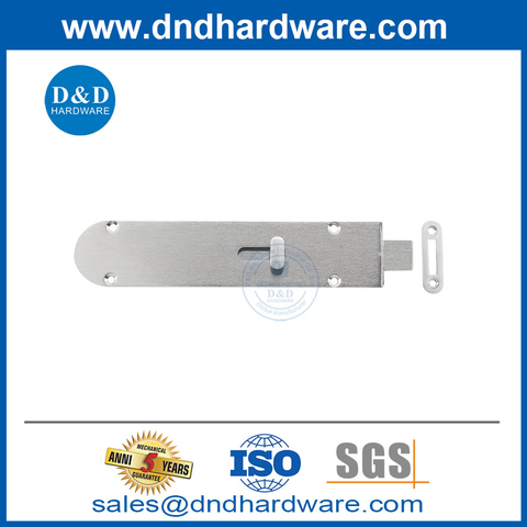 Satin Nickel Barrel Bolt Brass Door Latch Inside Door Bolt-DDDB028