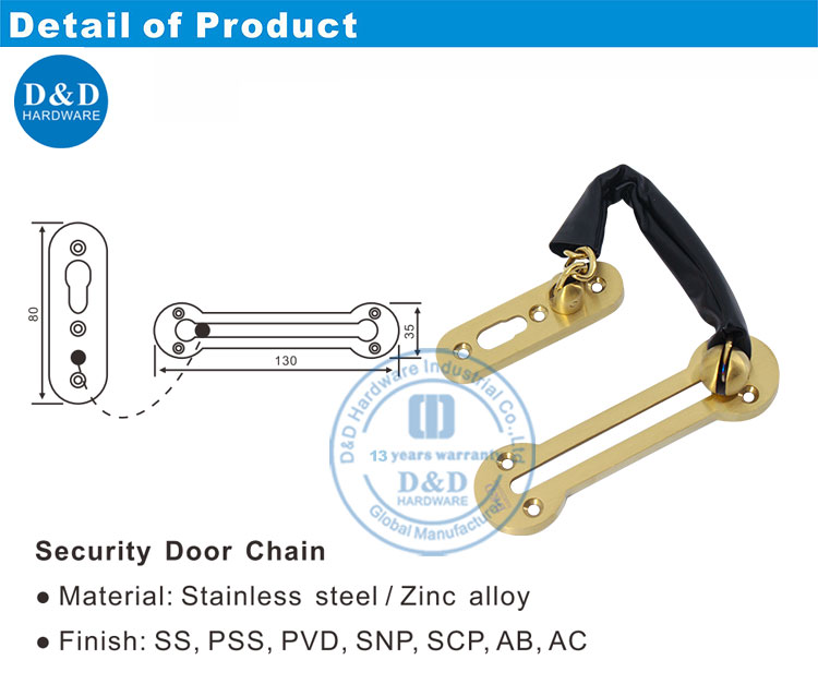 Hotel Door Lock Chain-DDDG003