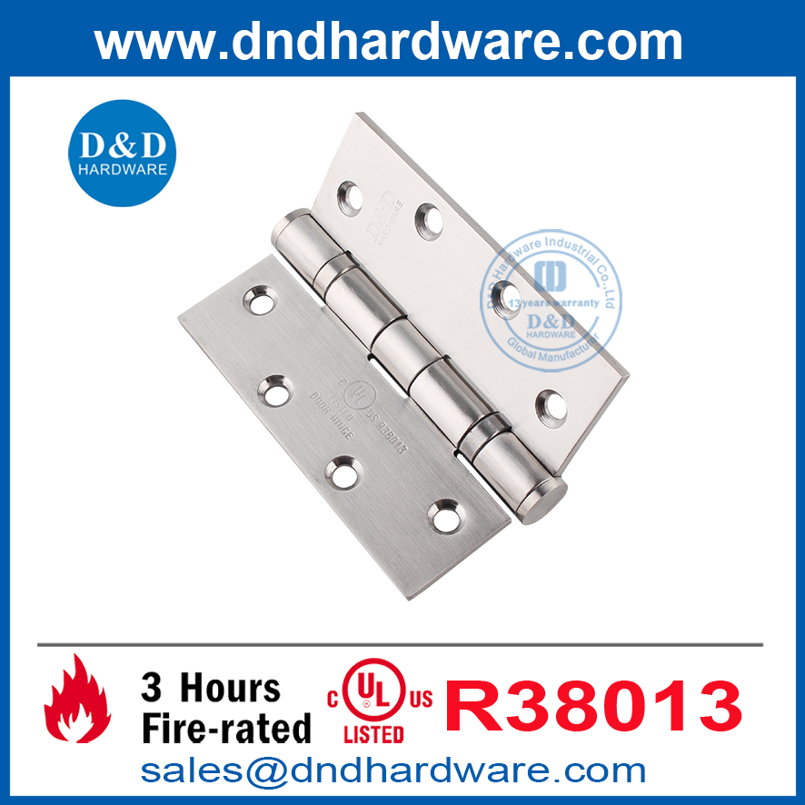 China Factory Heavy Duty UL Fire Door Butt Hinge for Hotel-DDSS006-FR-5X4X4.6