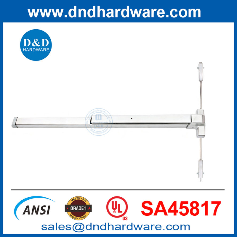 Commercial Door Panic Bar Door Lock UL Stainless Steel Vertical Rod Panic Exit Device-DDPD027