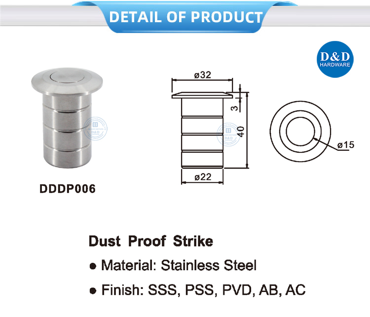 Dust proof strike