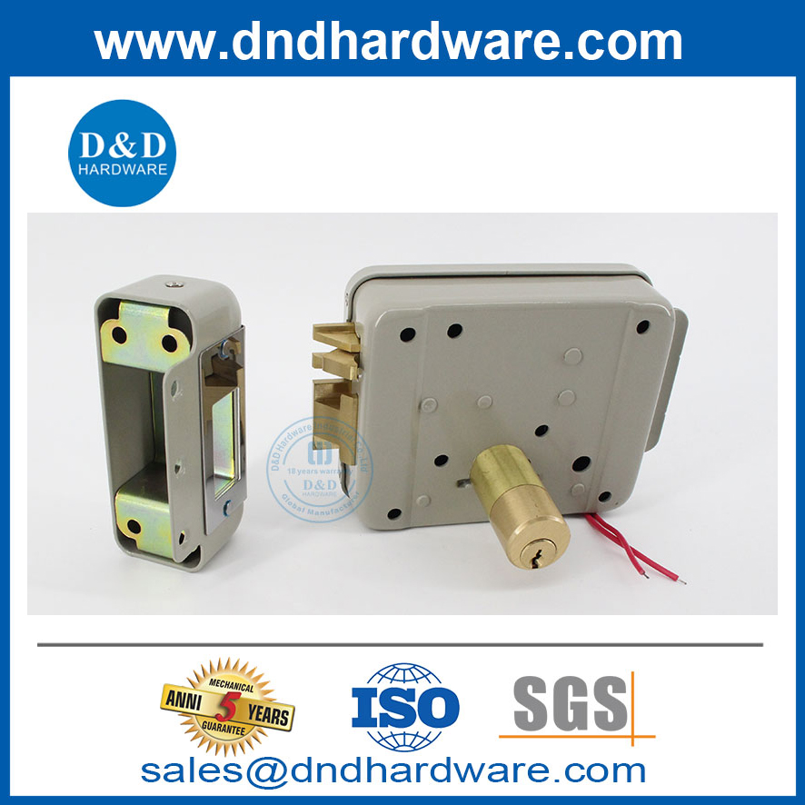 Smart Security Lock Hardware 12V Electric Rim Door Lock Manufacturers-DDRL044