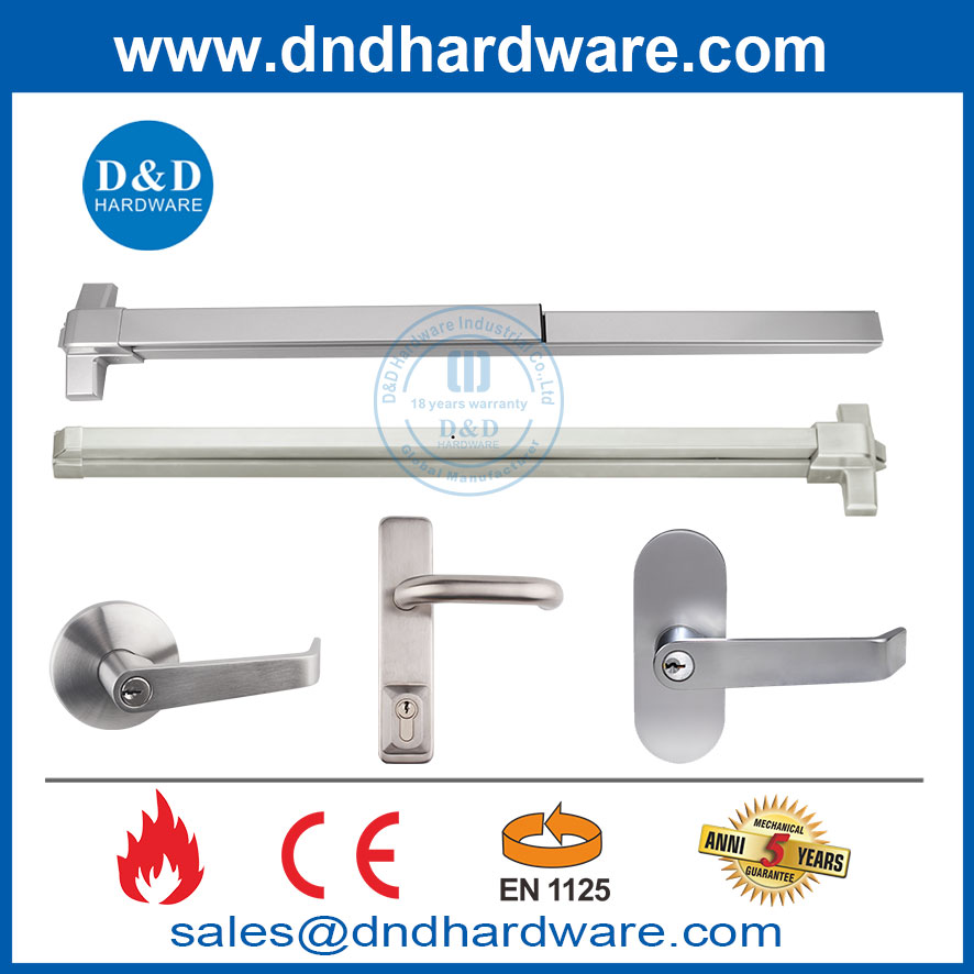 Fire Rated Panic Hardware for Doors CE EN1125 Panic Exit Device on Doors-DDPD003