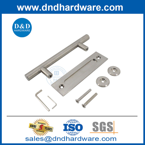 Stainless Steel Double Door Barn Door Hardware Flush Plull Handle-DDBD102