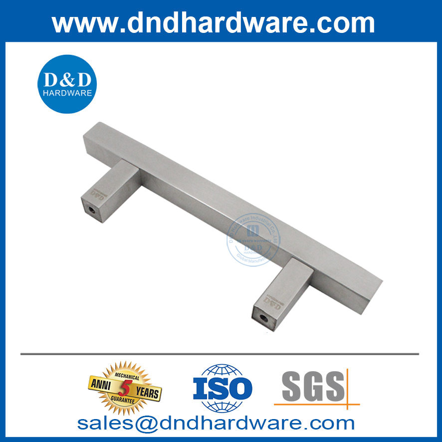 Sliding Barn Door Handle with Flush Finger Pull Black Wooden Handles-DDBD092