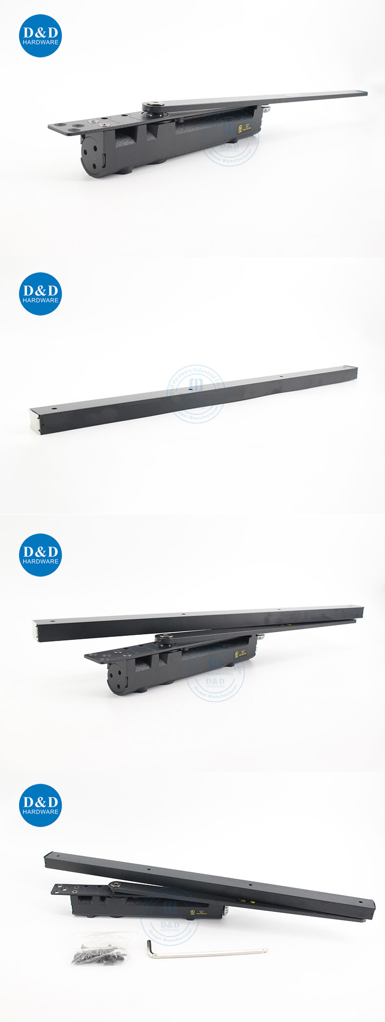 Aluminum door closer