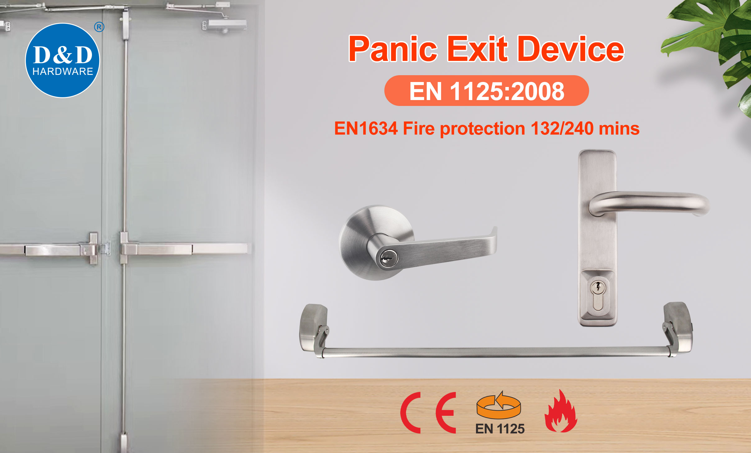 CE panic exit device