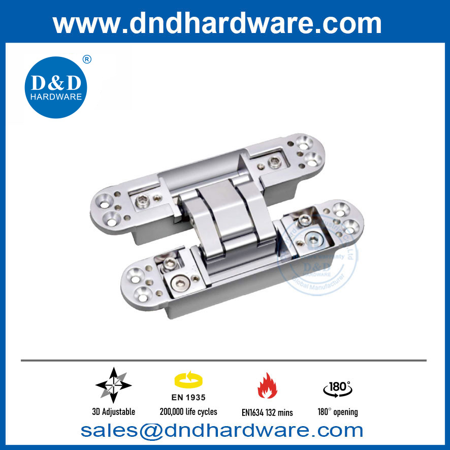 EN1935 3D Adjustable Hinges Zinc Alloy And Aluminium Concealed Hinges for Doors-DDCH011
