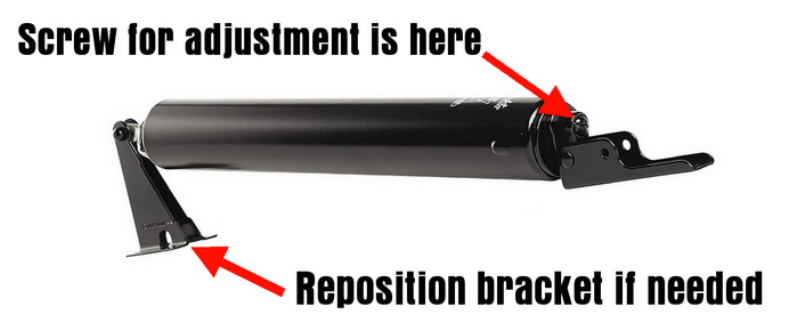 How to Adjust a Pneumatic Door Closer