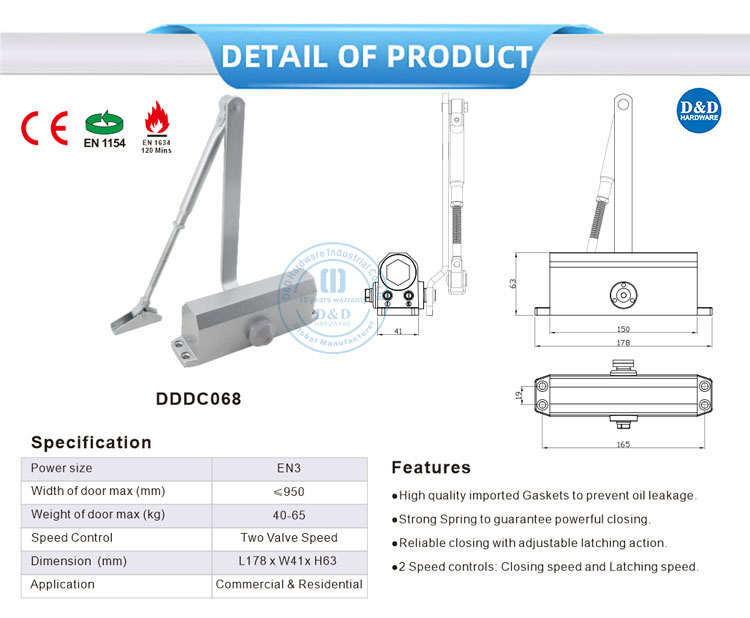 Door Hydraulic Closer 