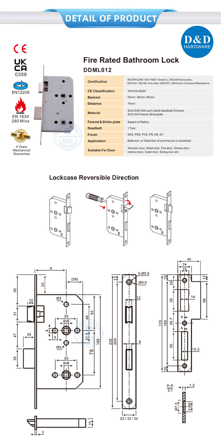 bathroom lock types