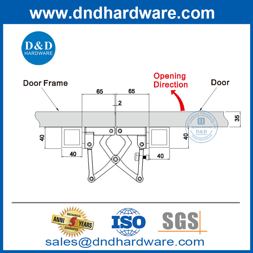 2D Concealed Hinge