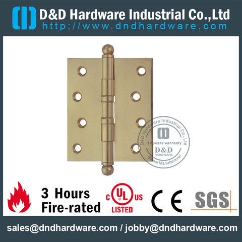 DDBH001-Solid brass ball tip hinge with BHMA standard for Restroom Door 