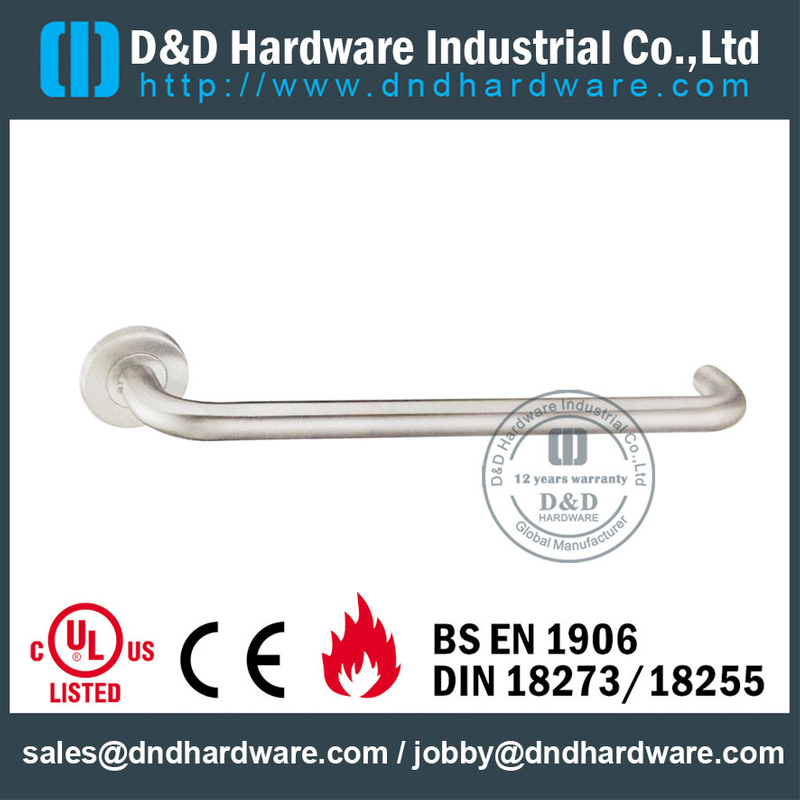 Stainless Steel Antirust Long Lever Disable Handle for Public Bathroom Door -DDTH037