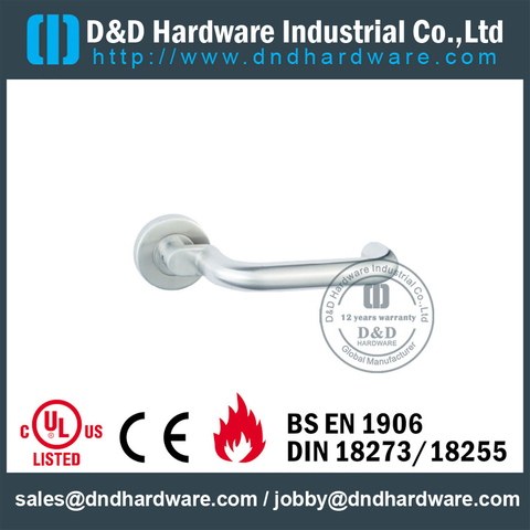 Grade 316 Mitred U Shape Front Door Handle for Hotel Single Doors-DDTH024