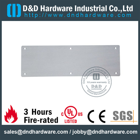 SS 316 Kick Plate for Hospital Doors -DDKP001