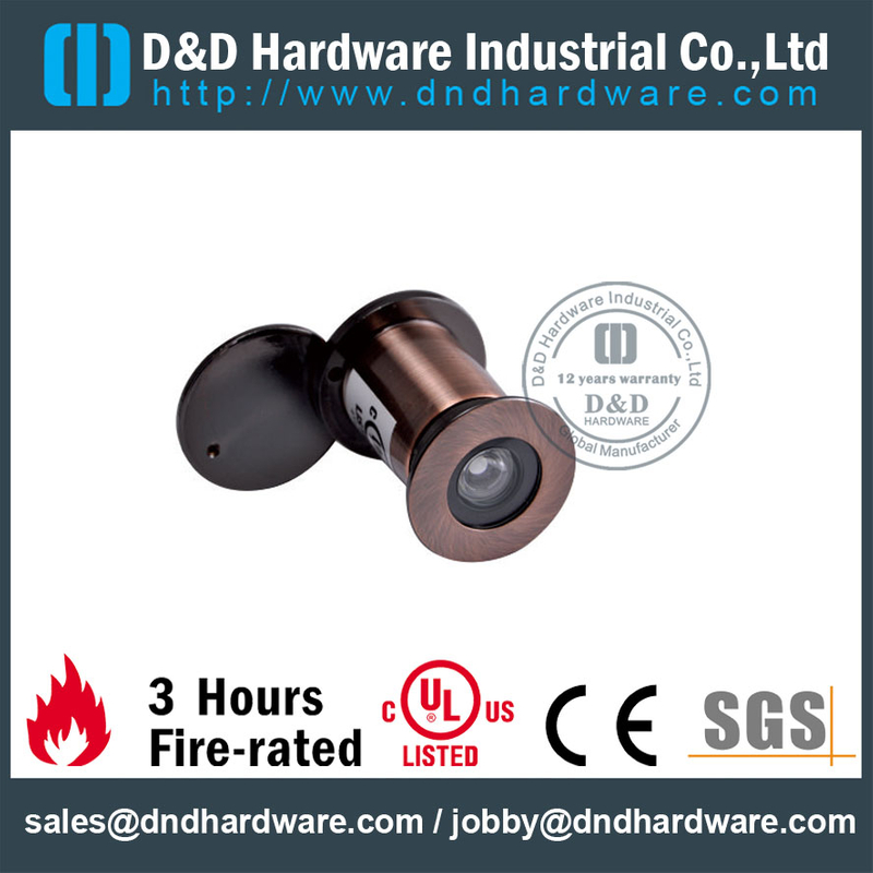 Security Door Eye Viewer with cover for Fire Resistant Door with UL Listed–DDDV005