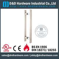 Grade 316 Pull Handle Square “T” Level Double Sided for Glass Door-DDPH016