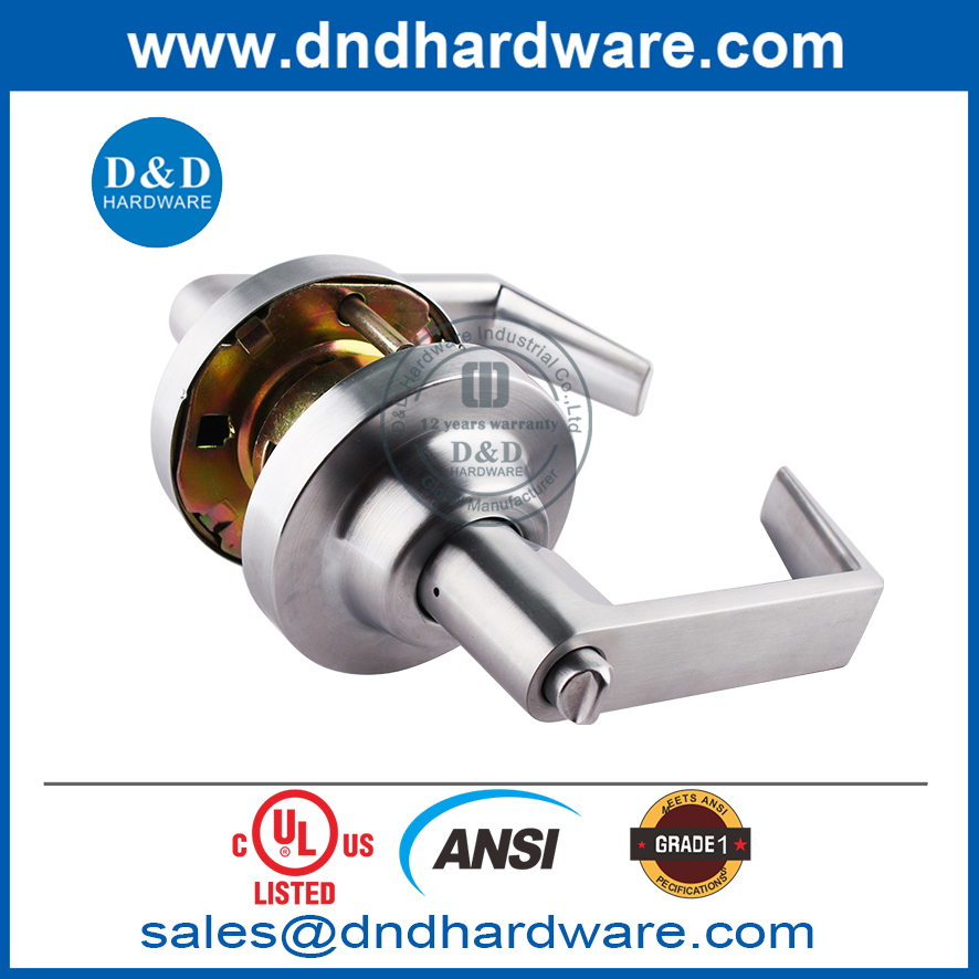 UL Listed ANSI Grade 1 Zinc Alloy Fire Resistant Tubular Lockset-DDLK009