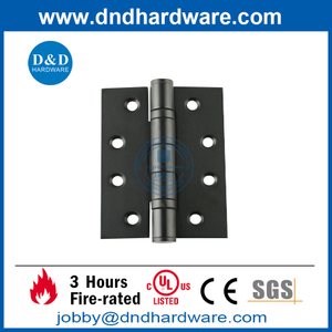 SS304 4x3x3.0mm Fire Rated Black Finish Door Hinge for Metal Door -DDSS001