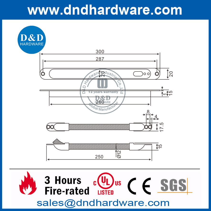 Stainless Steel Concealed Power Transfer Device-DDTD002