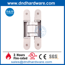 Zinc Alloy Sanding Silver 3D Concealed Hinge for Wood Door- DDCH008-G40