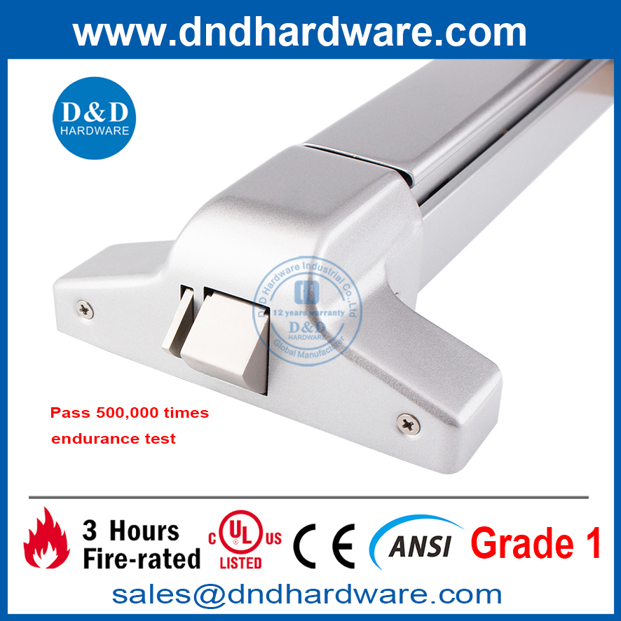 ANSI Grade 1 Steel Full Length Panic Push Bar Door Exit Device-DDPD005