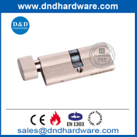 BS EN1303 Solid Brass Thumbturn Cylinder with Key-DDLC004