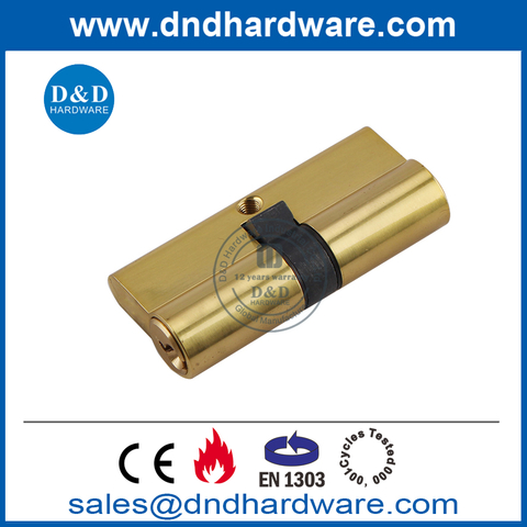 Best Euro EN1303 Polished Brass Commercial Door Lock Cylinder-DDLC003