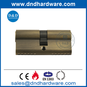 BS EN1303 Antique Brass Mortise Lock Cylinder for Bedroom Door-DDLC003