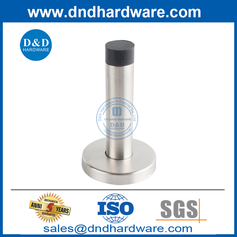 Stainless Steel Tall Wall Mounted Bathroom Door Stop-DDDS016