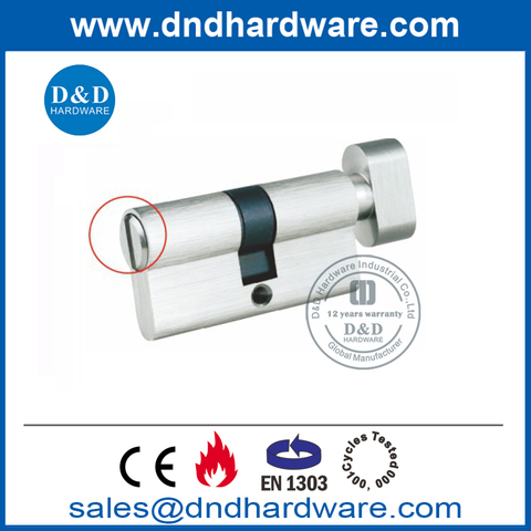 Euro Brass Bathroom Door Lock Cylinder with Thumbturn -DDLC007