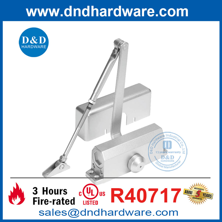 Casting Aluminium Security UL Certified Outside Fire Door Closer-DDDC012