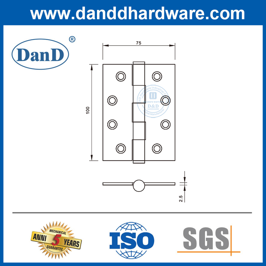 Wholesale Customized Various Specifications Stainless Steel Door Hinges for Sell-DDSS057