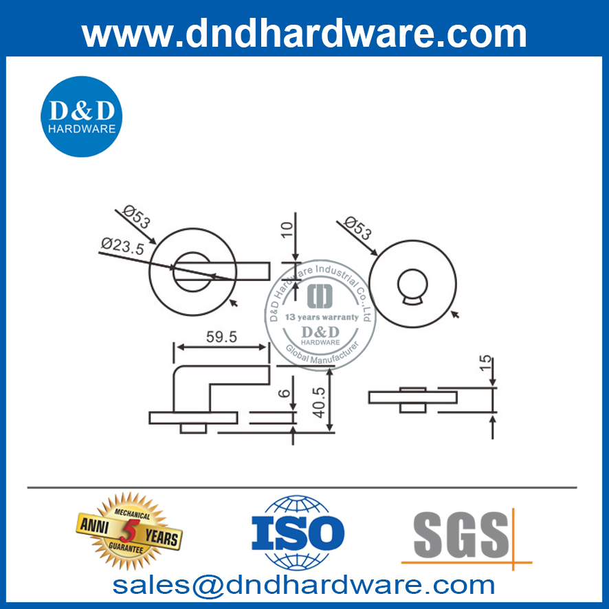 Modern Design Stainless Steel Thumbturn and Release with Indicator-DDIK007
