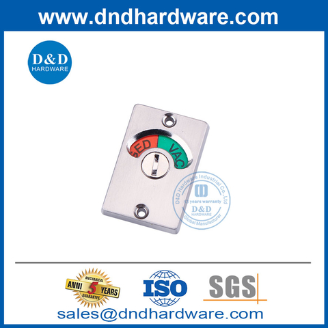 Stainless Steel Vacant and Engaged Bathroom Indicator for Door-DDIK005