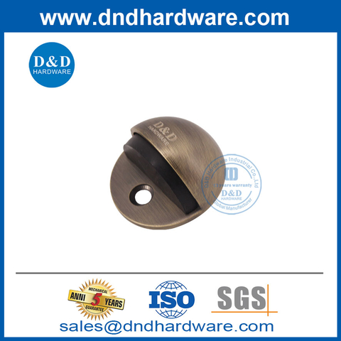 Zinc Alloy Antique Brass Home Door Stopper for Floor-DDDS005