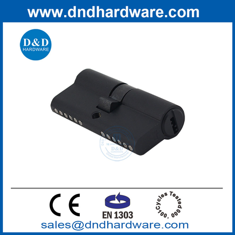 High Security 60mm Door Mortise Lock Set Black EN1303 Double Open Brass Door Lock Cylinder-DDLC003