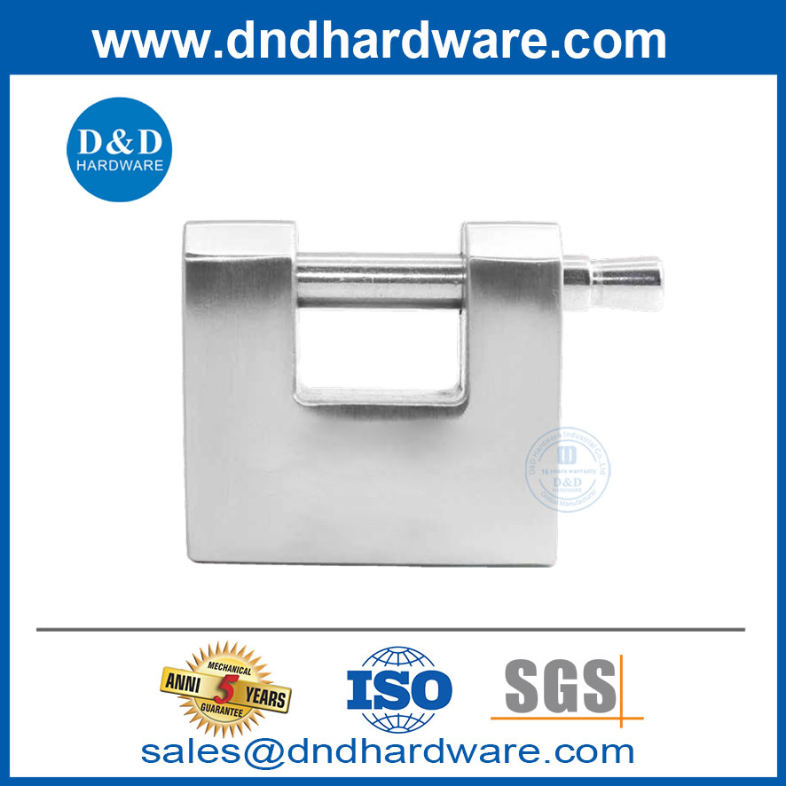304 Stainless Steel Horizontal Heavy Duty Outdoor Waterproof Anti-theft Lock Padlock-DDPL008