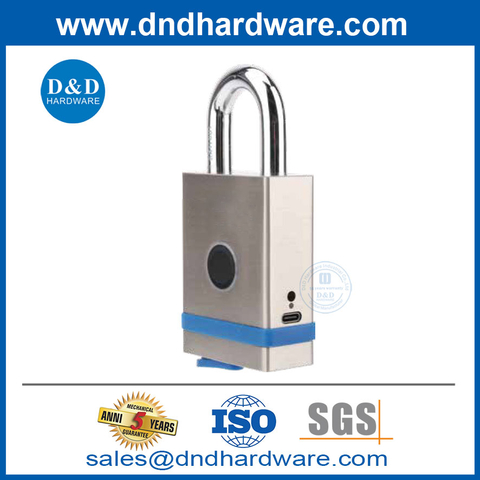 Waterproof Fingerprint Padlock with APP Heavy Duty Rust Resistant Padlock Smart Padlock-DDPL010