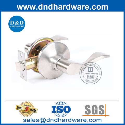 Good Quality Passage Door Lever Tubular Lockset in Zinc Alloy-DDLK069