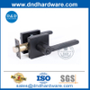 Square Shape Rosette Black Handle Tubular Door Lock Set-DDLK087