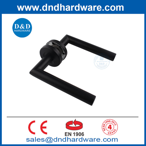 EN1906 Matt Black Stainless Steel Commercial Exterior Door Handle-DDTH003
