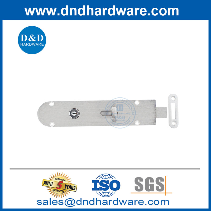 Brass Door Bolt with Lock Latch Exterior Door Bolts-DDDB027