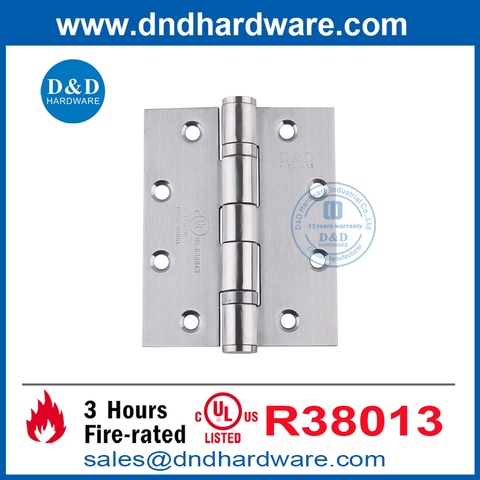 China Factory Heavy Duty UL Fire Door Butt Hinge for Hotel-DDSS006-FR-5X4X4.6