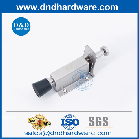 SUS304 Foot Operated Spring Loaded Door Stop for Single Door-DDDS035