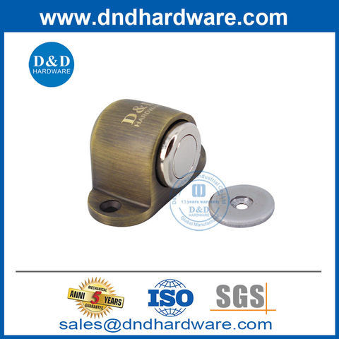 Antique Brass SS316 Floor Mounted Magnetic Door Stopper-DDDS031