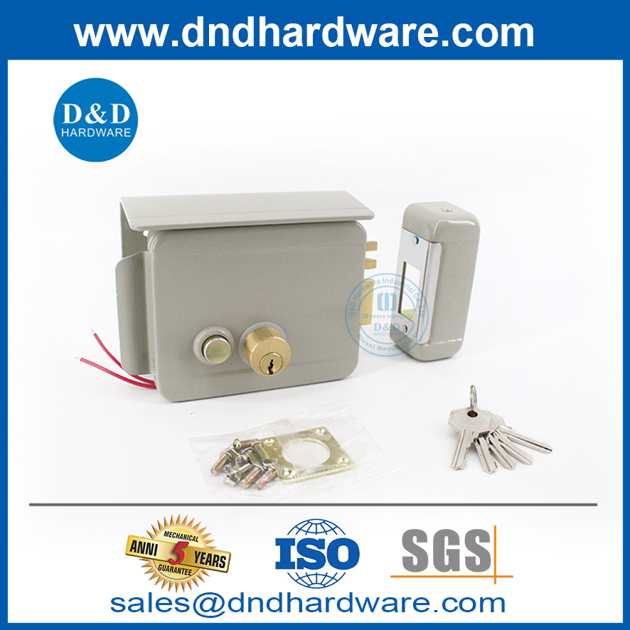 Smart Gate Lock Electronic Magnetic Electric Door Rim Lock-DDRL045