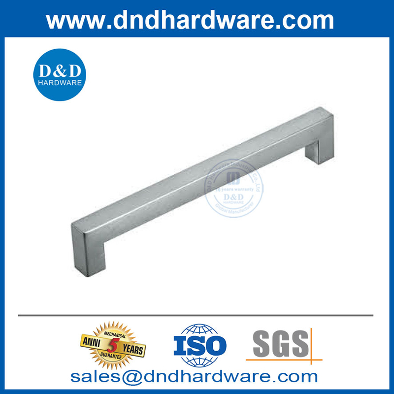 Stainless Steel Furniture Drawers Cabinet Door Pull Square Handles for Kitchen-DDFH033